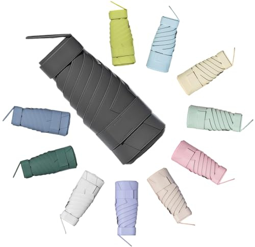 YYHCC Parapluie Pliant,Outils Pluie,Umbrella,Mini Parapluie de Poche,Homme Femme,Parapluie Compact,Cadeaux (Noir)