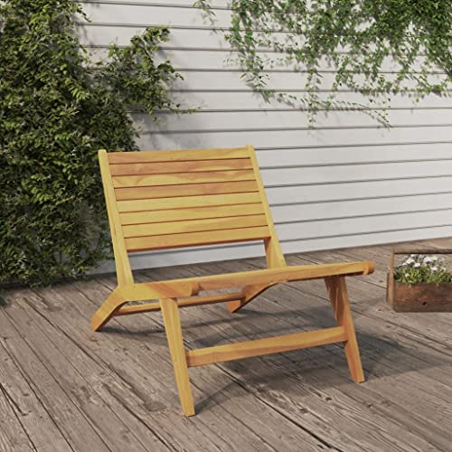 Nqyjm Bain de Soleil, Chaise de Jardin Bois de Teck Solide Chaise Longue d'extérieur, Transat de Plage Relax pour Jardin, Terrasse, Balcon, Camping