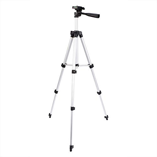 Levemolo Treppiede per Cellulare Telescopico 110cm in Abs Resistente e Leggero, Supporto Portatile per Smartphone e Fotocamera, Treppiede da Viaggio Pieghevole per Foto e Video