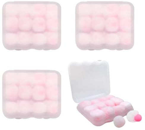 48PCS Wax Ear Plugs for Sleeping, Noise Cancelling Moldable Earplugs | Soft Wax Earplugs for Sleeping with Carry Case Sensitive Ears Perfect for Swimming, Studying, Airplane Sleep and Work
