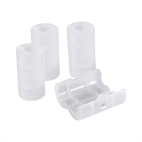 4er Pack AA bis Größe C Batterieadapter Halter Switcher Konvertergehäuse Box Weiß Batterien Halter Dauerhaftes Gehäuse Switcher