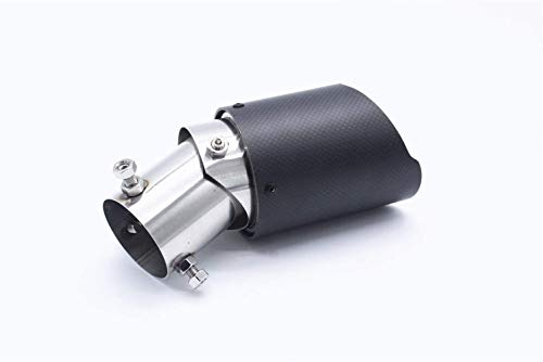 TAKPART 1PC Universal einstellbar Auspuffrohr Schalldämpfer Endschalldämpfer Edelstahl Endrohr Auspuffendrohr Auspuffblende für 60 mm Durchmesser Rohr(63mm-89mm）