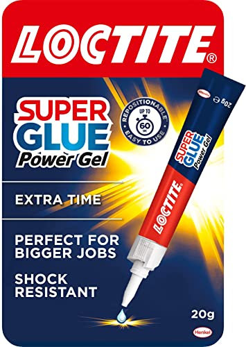 Loctite Super Glue Power Gel 20g, All Purpose Adhesive for Repairs, Super Strong Clear Glue for Various Materials, Superglue for Precise Repairs, 1 x 20g