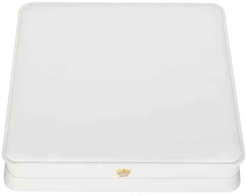 LETURE Grande set di gioielli scatola regalo, grande collana portagioie scatola portaoggetti, elegante scatola regalo per bracciali, collane, orecchini, anelli (bianco)