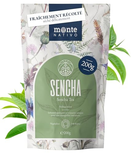 Sencha Monte Nativo Grönt Te (200g) - Löst Te av Högsta Kvalitet - Te Present - Örtte