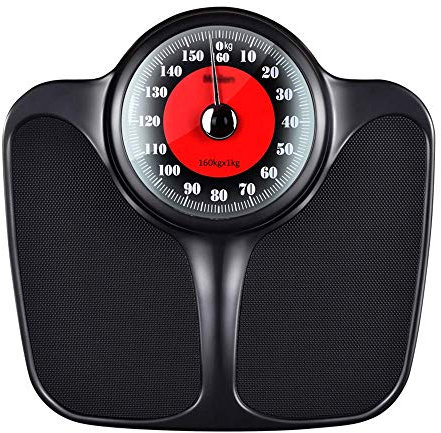 Báscula de baño analógica de precisión con Esfera Extragrande más Delgada, báscula de baño analógica, báscula Personal mecánica, Mide Peso hasta 350 Libras (160 kg), fácil de Leer, báscula Digital s