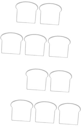 TOPBATHY 10pcs Quality Stainless Steel Cookie Cutters Toast Shape Biscuit Molds Baking Tools Fruit Cutters for DIY Baking Decorative Cookies