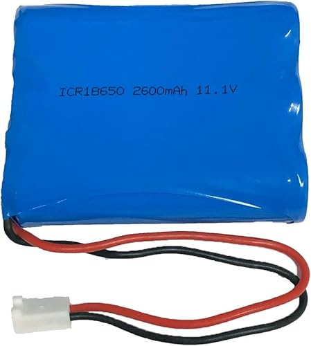 Batería De Repuesto De Iones De Litio 18650 28 86Wh De 11.1 V. 2600 MAh. 3 Celdas. con Conectores MTA-100 De 2 Pines