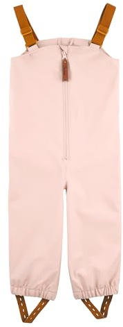 Sterntaler Unisex barnregnbyxor med dragkedja, justerbara remmar, ofodrade unika, baby- och småbarnsutrustning, Mjuk rosa, 104