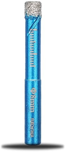 1 Pcs Punte Diamantate,Punta per Secco Trapano Diamantata,Punte per Carotaggio Diamantate,Corona di Perforazione a Secco Ideale,per Trapano,Gres,Piastrelle,Vetro,Ceramica,Pietra,Porcellana(8mm)