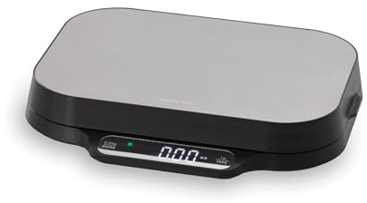 Lacor - 61726 - Bilancia Digitale Doppia Ultra-Precisione, Funzione Tara, Acciaio Inox, 24x20 cm, Due Piani di Pesata, Batterie Incluse