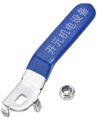 PATIKIL Lever Handle for Ball Valve, 1pcs Metal Valve Handle Total Length 94mm with Hole Size 8x5x3mm for Outdoor Faucet Replacement Repair Hose Bib Blue