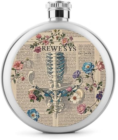 5 oz Whisky Flasche Menschliche Anatomie Gedruckt Edelstahl Kolben Hüftkolben Auslaufsicher Getränk Kantine Getränk Flaschen für Reise Geschenke Hochzeit Bachelorette Party