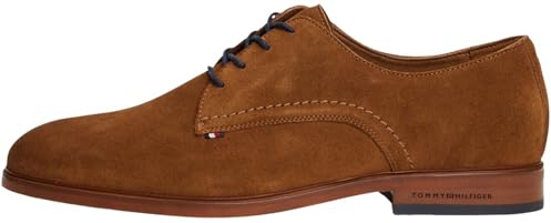 Tommy Hilfiger män Hilfiger klänning mocka sko FM0FM05725 Derby skor, brun (Coconut Grove), 10,5, Brun kokoslund, 45 EU