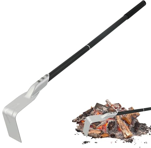 ETUCYNG Pizzaofen, 67 x 8 x 4,5 cm, Pizzaofen, Asche, Rechen aus Aluminiumlegierung, Grill-Asche, Schürhaken mit verlängertem Griff, hält hohen Temperaturen stand, für Pizzaöfen, Kamine, Grills und