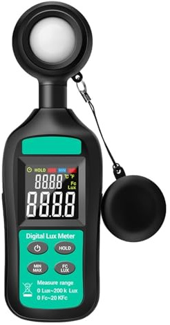 Luxmetro GN201 Misuratore Di Luce Digitale Luxmetro Da 200K Fotometro Misuratore UV Radiometro UV Illuminometro Portatile Fotometro