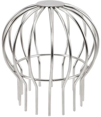 FUTUREORYY Filtre en Acier Inoxydable pour Gouttière Argenté, Crépine Anti-bouchage Résistance à L'oxydation et Facile à Nettoyer pour Nettoyage de Gouttière