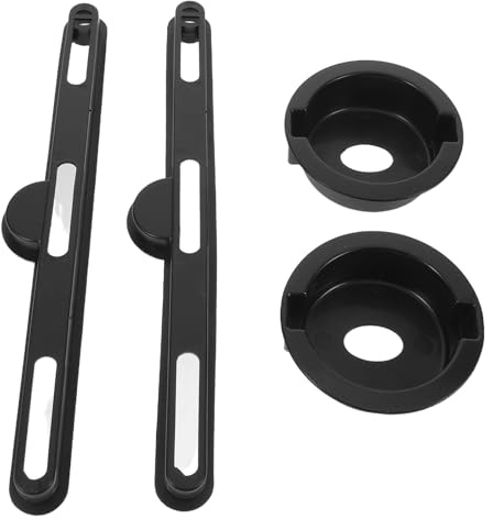 Cabilock Accesorios para Escritorio Plegable Cama Portavasos Plástico Resistente a Derrames Ranuras para Tarjetas Set 2 Unidades Negro Soporte Portátil para Laptop y Mesa de Cartas