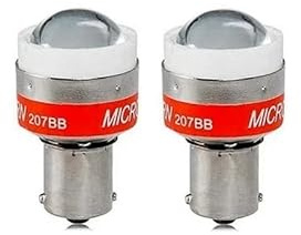 Generico 2 x Lampadina 12V LED Luce Retromarcia Cicalino Buzzer Segnale Acustico Bip P21W BA15S per Auto Furgone Camion Camper