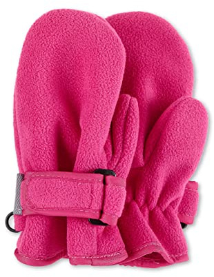 Sterntaler Unisex Kinder Fäustlinge aus Microfleece mit Daumen und Klettverschluss Fäustlinge