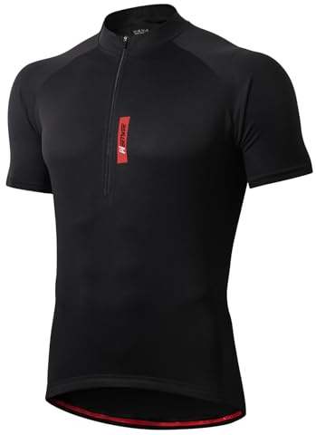 FEIXIANG Maillot Cyclisme Homme, Manche Courte Tenue Maillot Route Vélo Jersey Cycliste Respirant Séchage Rapid