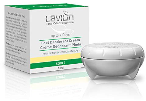 LAVILIN Sports Foot Deodorant Cream For Athletes - Neutralizes Foot Odor for Up to 7 Days | The Different Way to Prevent Embarrassing Smells – Aluminum, Alcohol, Paraben Free | Cruelty-Free
