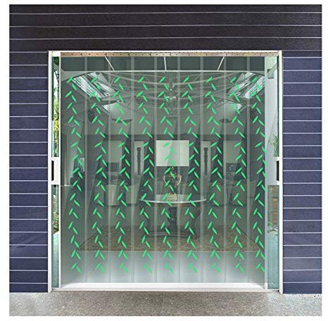 Wärmeschutzvorhang GDMING PVC Streifenvorhang Lamellen Kunststoff-Streifentür Vorhänge-Kit Mit 25% Überlappung Zum Türöffnung Balkon Glasschiebetür Zuschneidbar Kindergärten,19