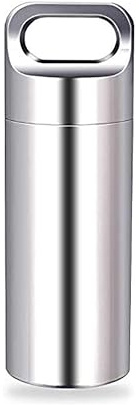 Mini impermeabile pillola scatola in acciaio inox pillola bottiglia all'aperto impermeabile sopravvivenza contenitore capsula per sopravvivenza all'aperto stoccaggio