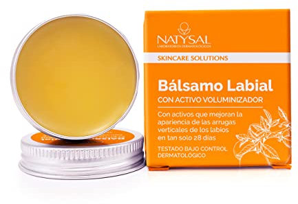 BÁLSAMO LABIAL CON ACTIVO VOLUMINIZADOR 15ml | Con activos que mejoran la apariencia de las arrugas verticales de los labios en 28 días | Natysal
