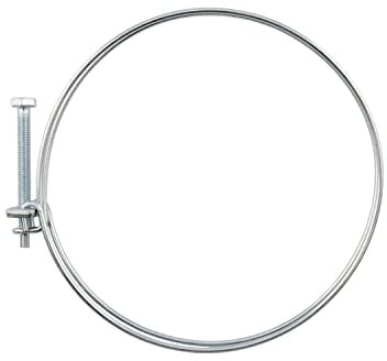 Stainless Steel ducting/Ventilation/Extraction Double Wire Hose Clamps,Larger Sizes,Pack of 2 (2, 75-80mm)