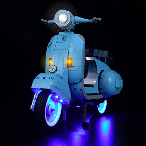 BrickBling Led Licht Set Kompatibel mit Lego Vespa 125, DIY Beleuchtungsset für 10298 Creator Vespa Vintage Roller (Kein Modell), Kreative Geschenke für Erwachsene - Klassische Ausführung