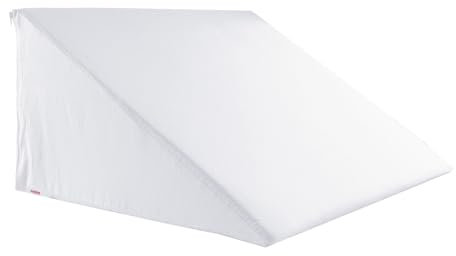 beties BasicSoft Keilkissenbezug ca. 62x49x30 cm 100% Baumwolle Jersey Keilkissenhülle Lesekissen Keilkissen-Bezug - pur-weiß