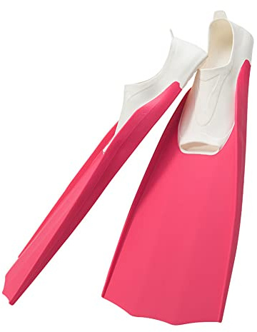 ENEN Pinne Corte da Nuoto e Snorkeling, Pinne Nuoto Piscina Pinne da Snorkeling per Adulti per Apnea Immersioni e Snorkeling (ML(40-41metri),Rosa Scuro)