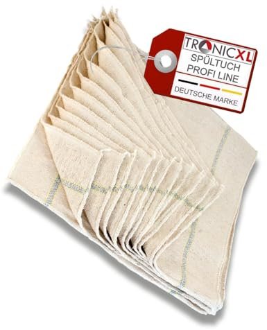 TronicXL 48 Stück Gastro Profi Spültuch Spültücher 40 x 40 Schwamm Tuch Tücher Spülen Putzen