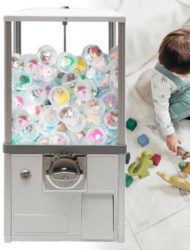 pealiritansemen Distributore A Gettoni, Distributore Commerciale di Gomme da Masticare, Distributore di Capsule Giocattolo, Distributore di Caramelle A Premi per Piccole Caramelle, Noci, Gomme,White