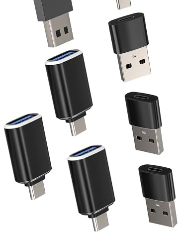 Adaptateur USB C OTG, Type C Femelle Vers USB 3.0 Mâle(Lot de 6)pour Apple Pour IPhone 16 15 Pro MacBook Compatible Avec Samsung Connecteur Clé USB Externe Souris Tablette Lecteur de Données Chargeur
