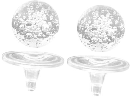 Alipis 2pièces Boules Cristal Transparentes pour Fontaine Décorative Sphères pour Décoration Intérieure De Bureau Et Maison