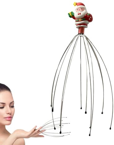 jamgeery Massaggiatore per testa a filo, e flessibile per massaggiare la testa, gratta cuoio capelluto e capelli, massaggiatore per la testa, strumento portatile per massaggiare la testa per