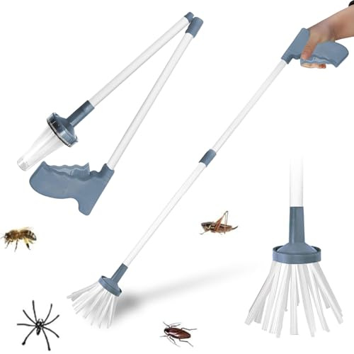 Spinnenfänger Extra Lang,Handgehaltener Spinnenfänger,Spider Catcher,Spinnenfänger mit Langem Griff,Insektenfänger,Geeignet zum Sicheren Fangen und Freilassen von Insekten wie Spinnen