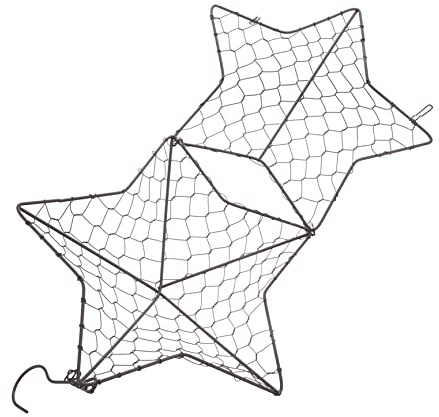 TOYANDONA Maceta Colgante Diseño Sencillo y Ahorro de Espacio Forma de Estrella para Suculentas de Hierro Decoración de Pared Interior para Oficina y Hogar