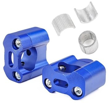 UYJHFPLND Motorcycle handlebar riser 1 pair 22mm 28mm Off road Motorcycle Bar Clamps Handlebar risers Adapter for 7/8 1-1/8 motorbike