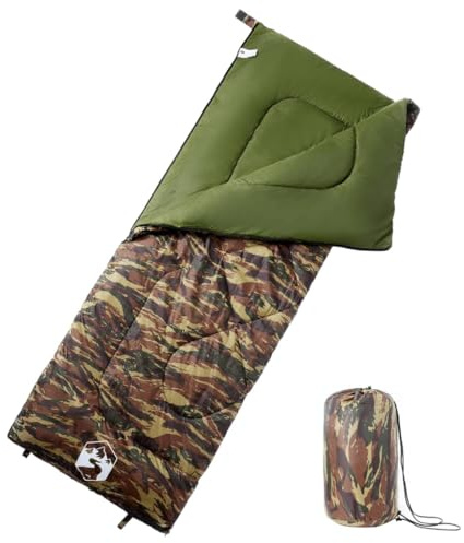 Générique Sac de Couchage pour Adultes Camping 3 Saisons,Équipements Sportifs,Loisirs de Plein air,Camping et randonnée,Sacs de Couchage,Vert,1.4 KG,94461