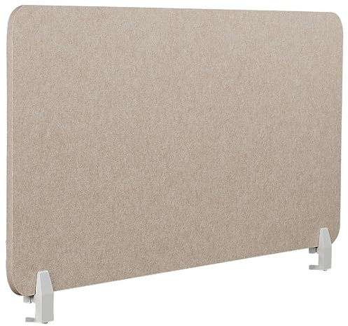 Schreibtisch Trennwand Akustik Polster beige 120 x 50 cm Schallschutz Split