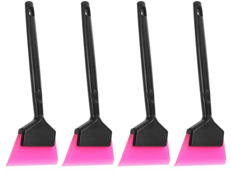 BELLIFFY 4 Pezzi Raschietti Plastica per Pellicole Auto Mini Spatole Ergonomiche Antigraffio per Applicazione Vinile Strumenti Precisi per Tintura Finestrini e Decalcomanie Car Wrapping