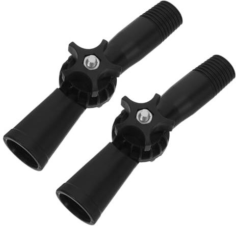 MAGICLULU Broom Handle Connector, Pivoting Angle Adapter for Extension Poles, Plastic, 2pcs, 160° Rotation, 1.8cm Hole, for Squeegees and Brooms