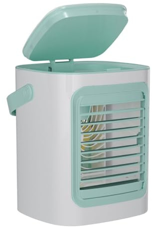 Qytoles Portable Air Cooler, Mini Air Conditioner Desk Fan with Water Tank,Humidifier Personal Water-cooled Air Cooler Quiet Air Misting Fan for Home, Office (Medium, count, 1)