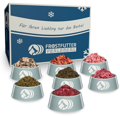 Frostfutter Perleberg Barf Highlight-Paket | 12 kg hochwertiges Barf Hundefutter mit Rind & Huhn | Natürlich & ohne Zusatzstoffe | Perfekt für eine artgerechte Ernährung | Made in Germany