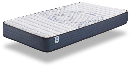 Naturalex - Colchón Viscoelástico Perfectsleep 90x190 cm - 21 cm - Equilibrado - Espuma HR + Blue Látex - Transpirable - Confortable - Ergonómico - Hipoalergénico - Reversible Verano/Invierno