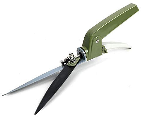 TONZN Um 180 Grad drehbare Grasschere, Teflonbehandlung, rost- und verschleißfest, Rasen- und Gartenheckenschere, 13 Zoll