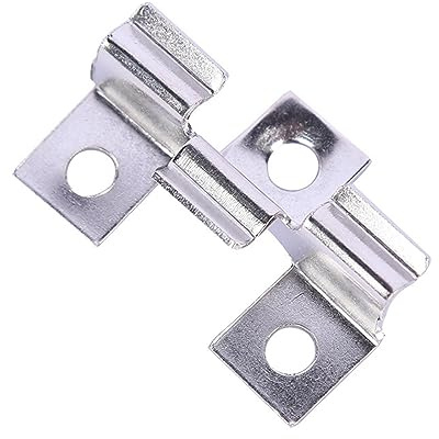 IGTOPS WPC Clips Edelstahl, Terrassenclips Schrauben Befestigungs Clips, 100pcs, Klemmbereich 8/9/10 mm (9.3mm - Silver White)